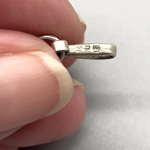 Vintage graduated heart shaped filigree bracelet 8 inches in sterling sterling - Picture 5 of 7